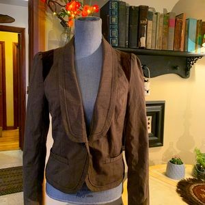 Sashimi Blazer with Suede Elbow and Shoulder Patches